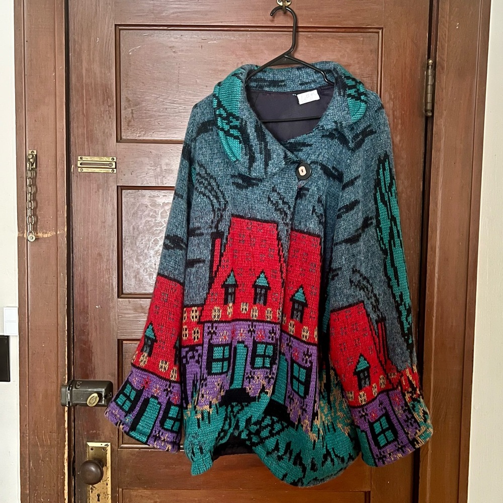 True Vintage Sweater Coat - Wool Blend - $4.99 Shipping!